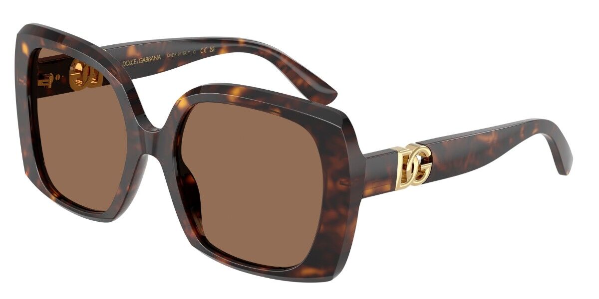 Dolce & Gabbana DG4475 502/73, Tortoiseshell frame, Dark Brown lenses