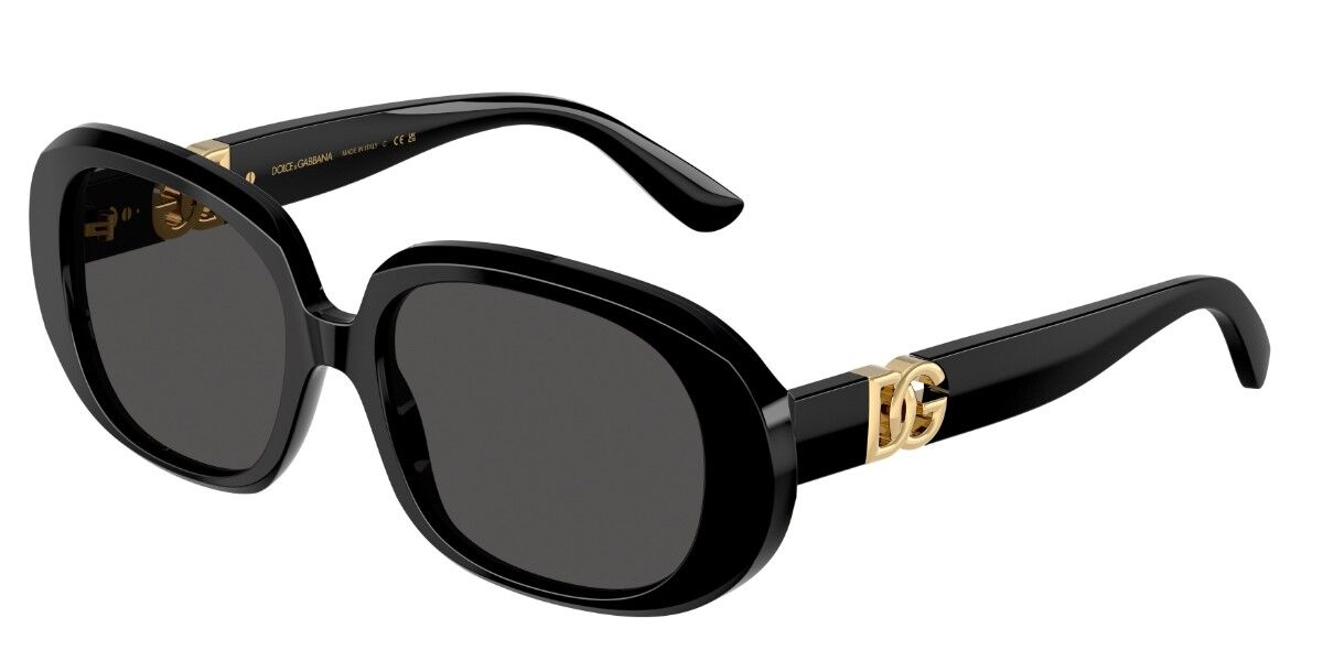 Dolce & Gabbana DG4476 501/87, Black frame, Dark Grey lenses