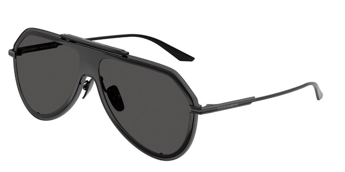 Dolce & Gabbana DG2309 01/87, Black frame, Dark Grey lenses