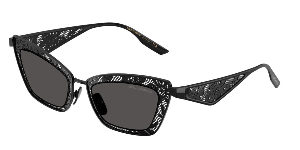 Dolce & Gabbana DG2311 01/87, Black frame, Dark Grey lenses