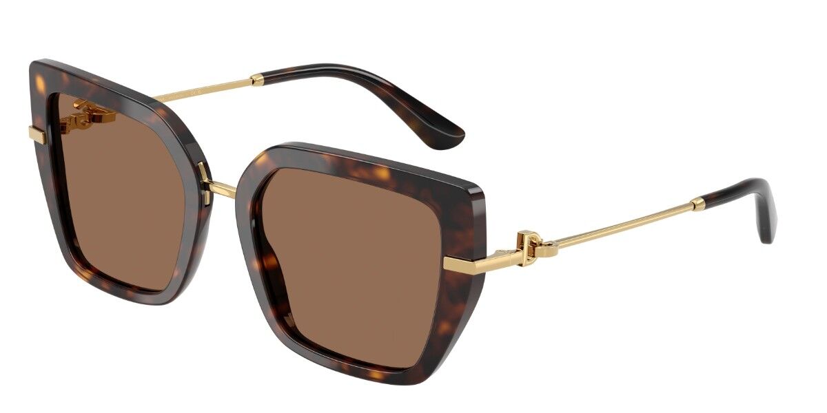 Dolce & Gabbana DG4474 502/73, Tortoiseshell frame, Dark Brown lenses