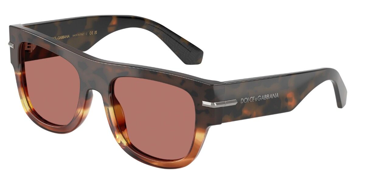 Dolce & Gabbana DG4484F Asian Fit 3438M6, Tortoiseshell frame, Solid Bordeaux lenses