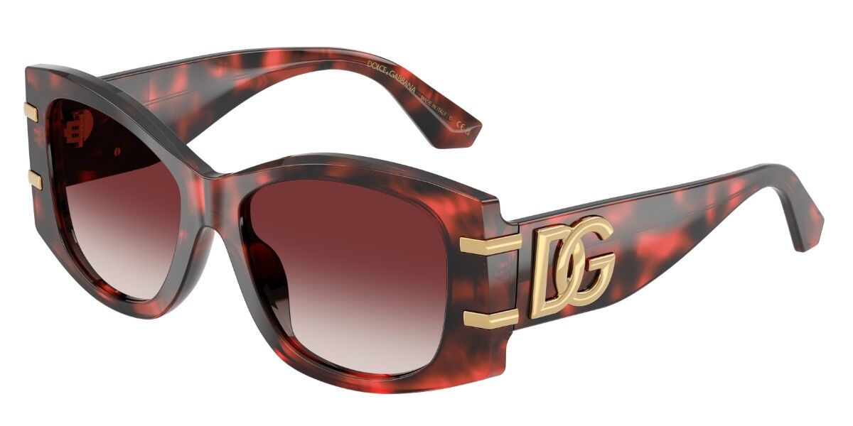 Dolce & Gabbana DG4501 33588H, Tortoiseshell frame, Gradient Dark Brandy Red lenses