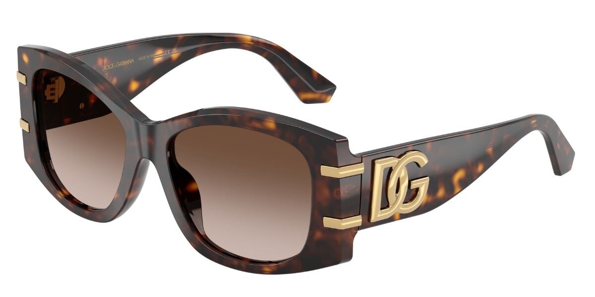 Dolce & Gabbana DG4501 502/13, Tortoiseshell frame, Gradient Dark Brown lenses