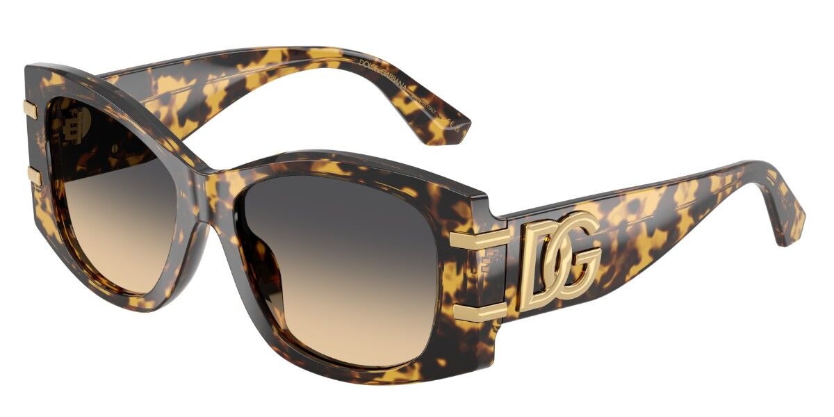 Dolce & Gabbana DG4501 33302Q, Tortoiseshell frame, Gradient Grey Light Yellow lenses