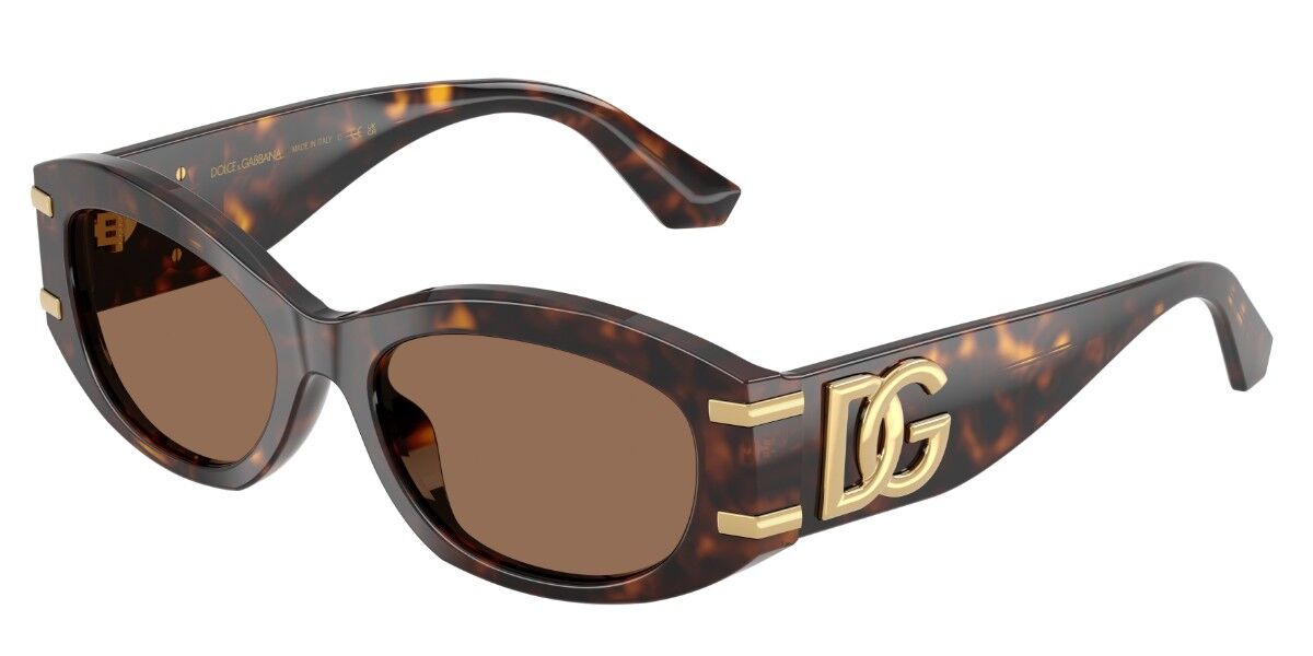 Dolce & Gabbana DG4502 502/73, Tortoiseshell frame, Dark Brown lenses