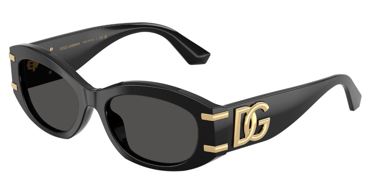 Dolce & Gabbana DG4502 501/87, Black frame, Dark Grey lenses