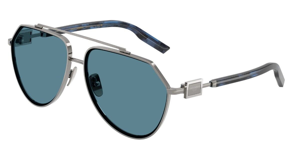 Dolce & Gabbana DG2315 04/80, Gunmetal frame, Blue Grey lenses