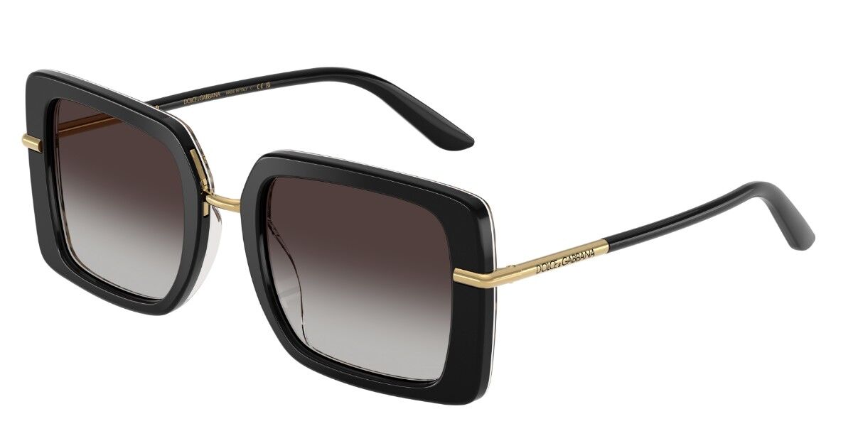 Dolce & Gabbana DG4491 32998G, Black frame, Gradient Dark Grey lenses