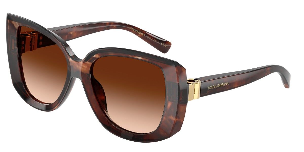 Dolce & Gabbana DG4495 322274, Tortoiseshell frame, Gradient Dark Brown lenses