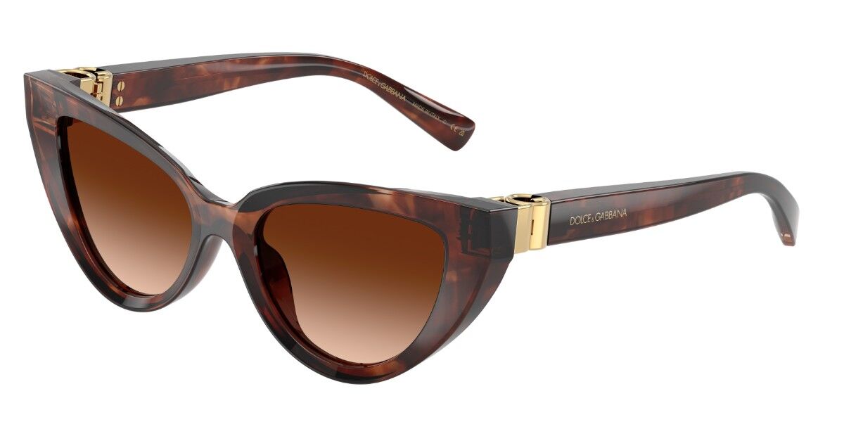 Dolce & Gabbana DG4497 322274, Tortoiseshell frame, Gradient Dark Brown lenses