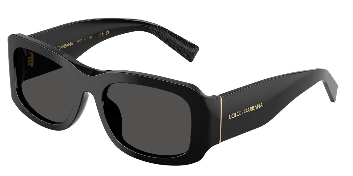 Dolce & Gabbana DG4503 501/87, Black frame, Dark Grey lenses