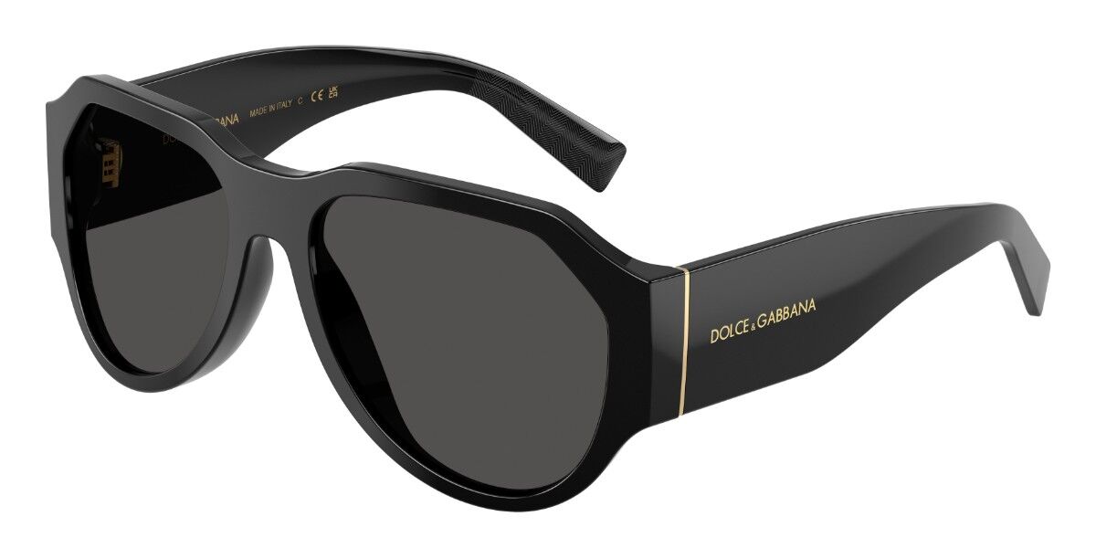 Dolce & Gabbana DG4504 501/87, Black frame, Dark Grey lenses