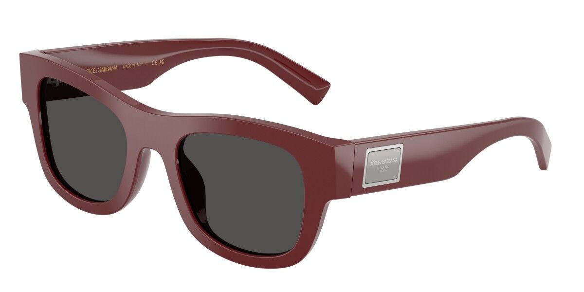 Dolce & Gabbana DG4509 309187, Burgundy frame, Dark Grey lenses