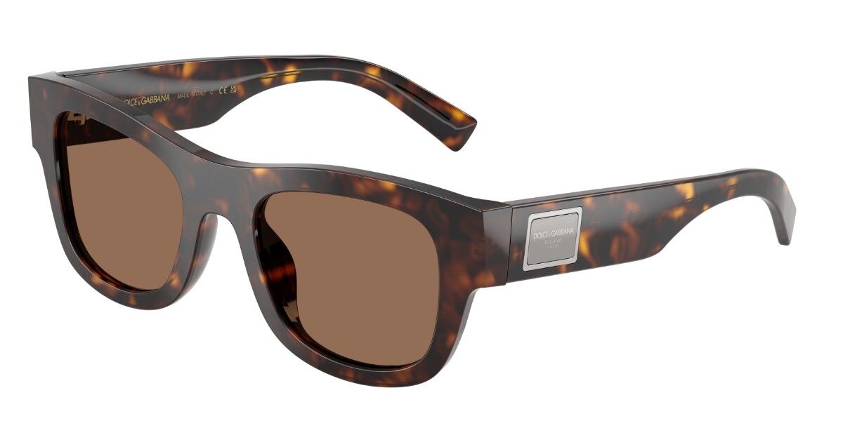 Dolce & Gabbana DG4509 502/73, Tortoiseshell frame, Dark Brown lenses