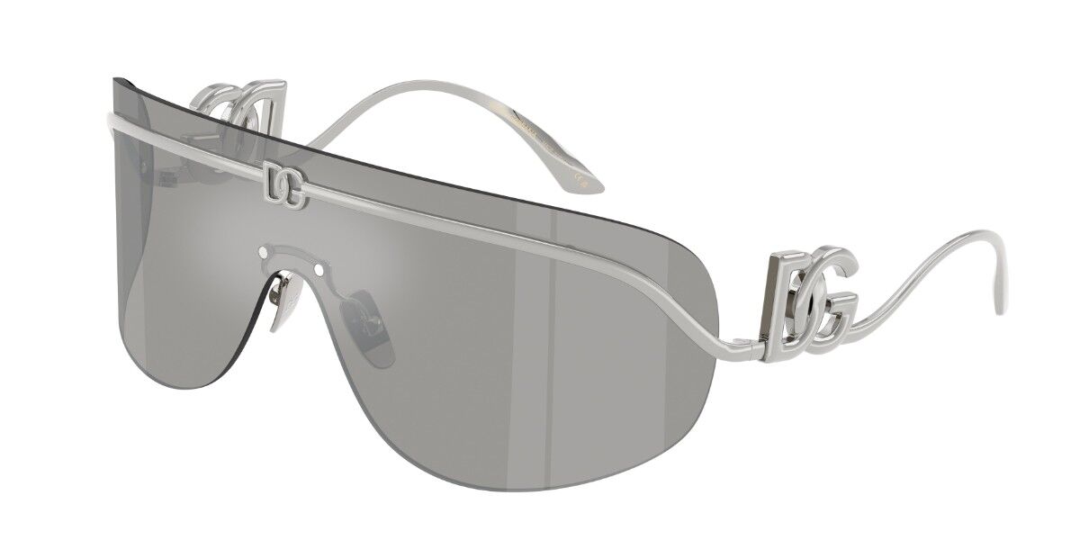 Dolce & Gabbana DG2320 05/6G, Silver frame, Grey Silver Mirror lenses
