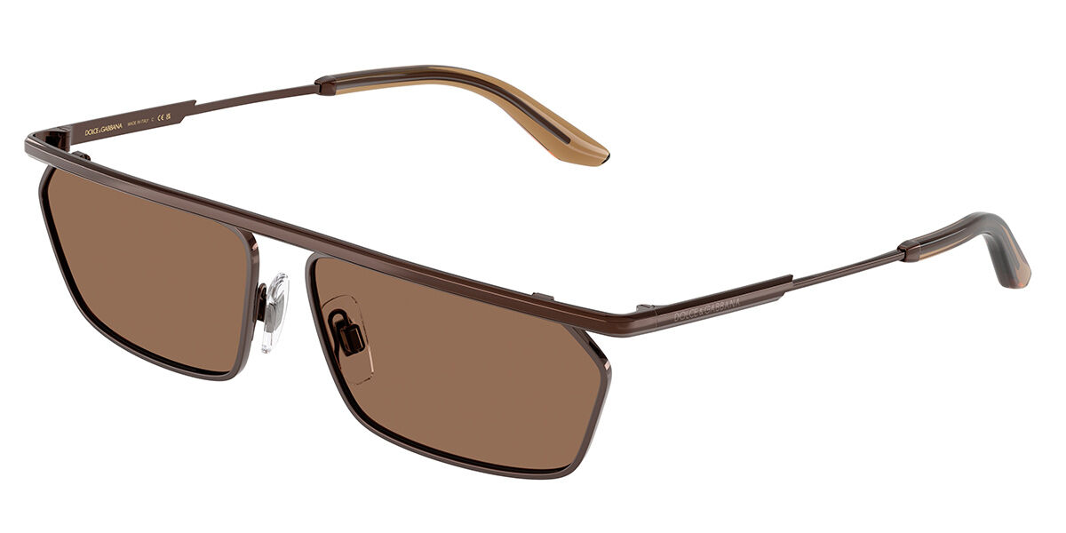 Dolce & Gabbana DG2327 133673, Brown frame, Dark Brown lenses