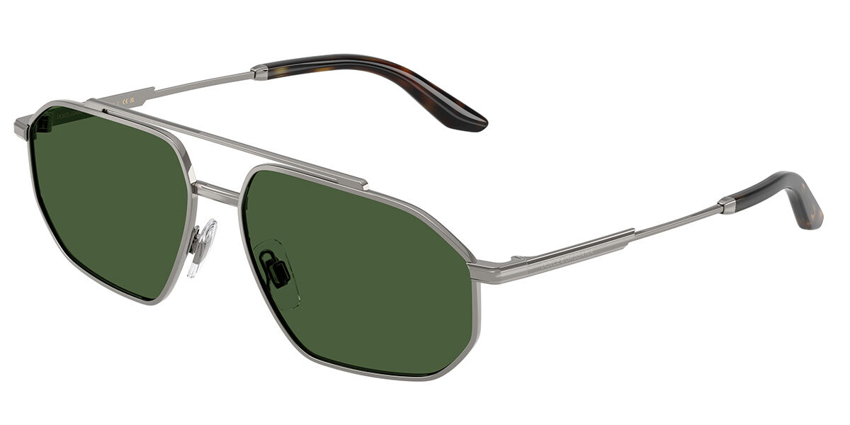 Dolce & Gabbana DG2328 04/71, Gunmetal frame, Dark Green lenses