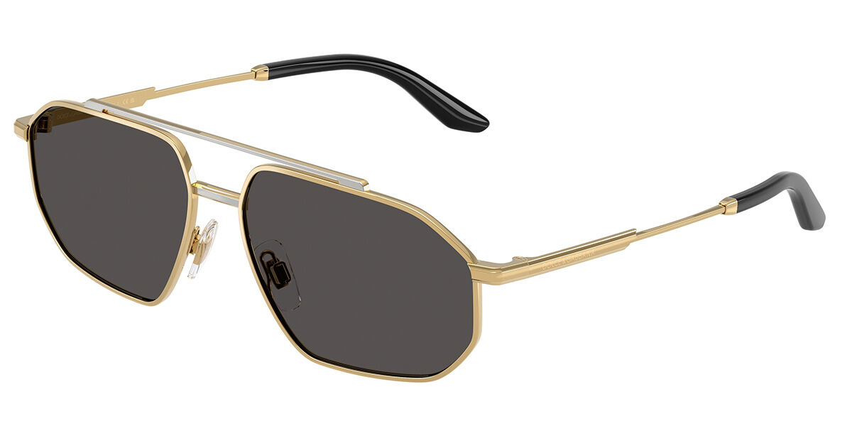 Dolce & Gabbana DG2328 131387, Gold frame, Dark Grey lenses