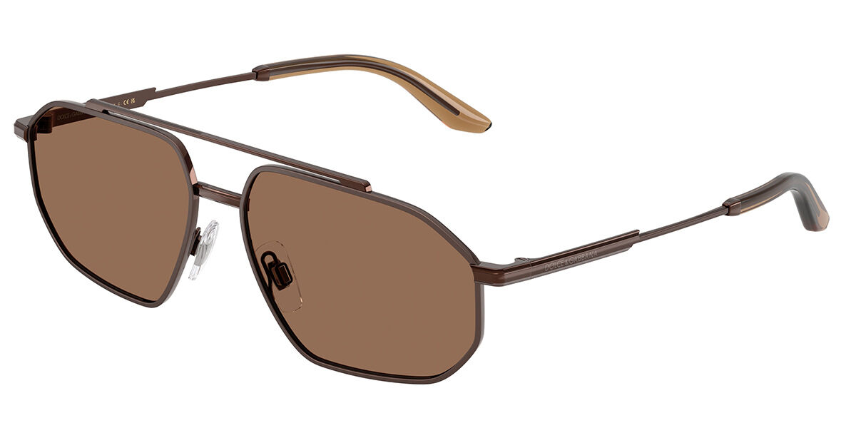 Dolce & Gabbana DG2328 133673, Brown frame, Dark Brown lenses
