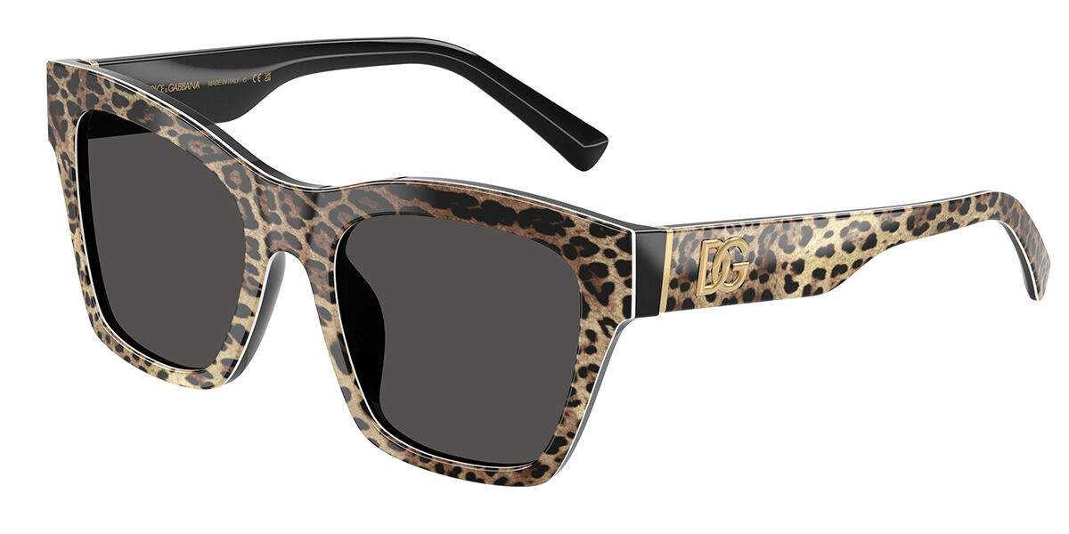 Dolce & Gabbana DG4512 316387, Brown frame, Dark Grey lenses