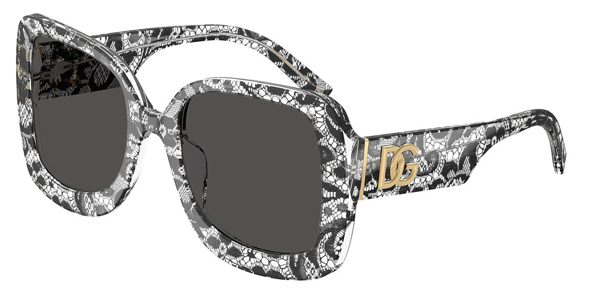 Dolce & Gabbana DG4513 328787, White frame, Dark Grey lenses