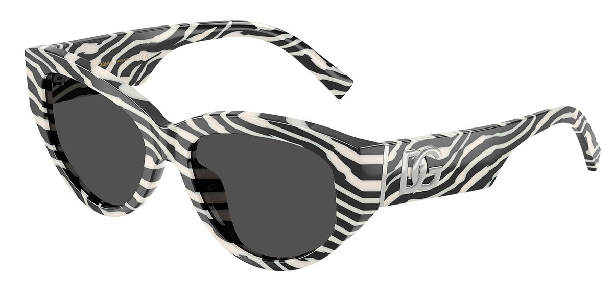 Dolce & Gabbana DG4514 337287, White frame, Dark Grey lenses