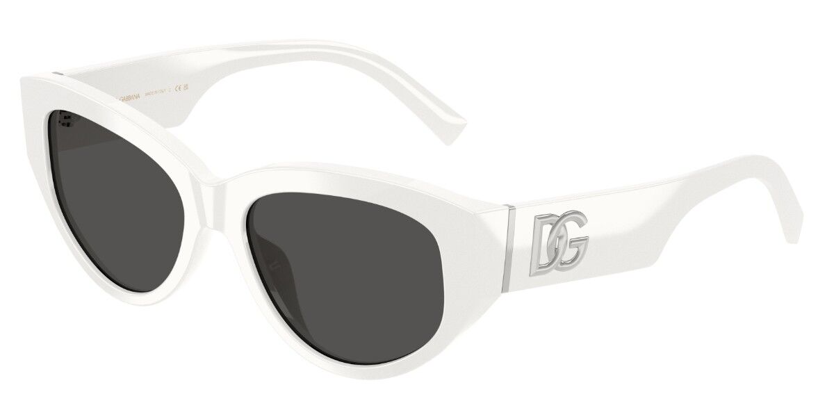 Dolce & Gabbana DG4514 331287, White frame, Dark Grey lenses