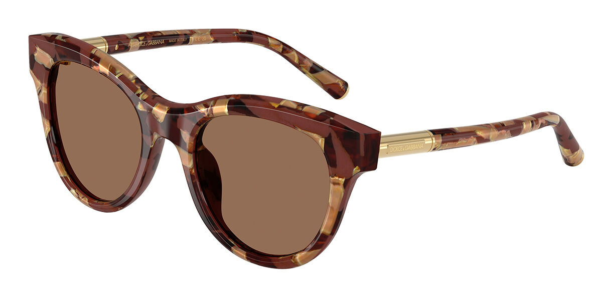 Dolce & Gabbana DG4518 346273, Tortoiseshell frame, Dark Brown lenses