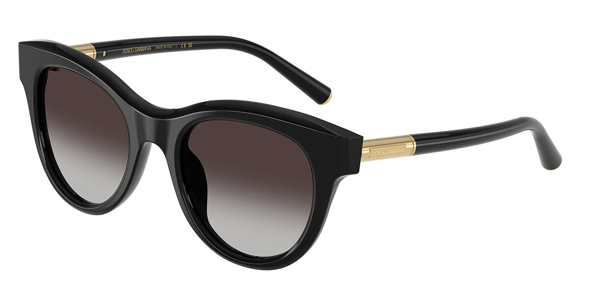 Dolce & Gabbana DG4518 501/8G, Black frame, Gradient Dark Grey lenses