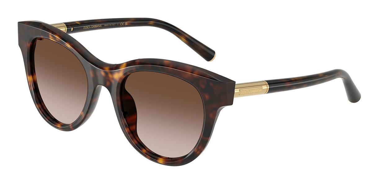 Dolce & Gabbana DG4518 502/13, Tortoiseshell frame, Gradient Dark Brown lenses