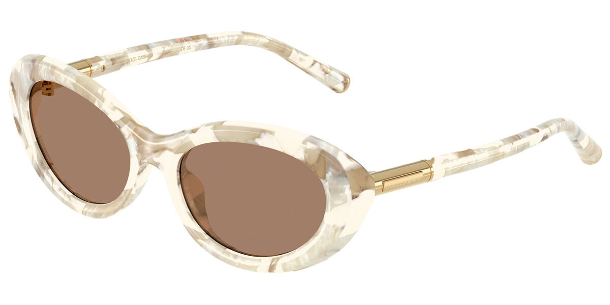 Dolce & Gabbana DG4519 346173, Tortoiseshell frame, Solid Dark Brown lenses