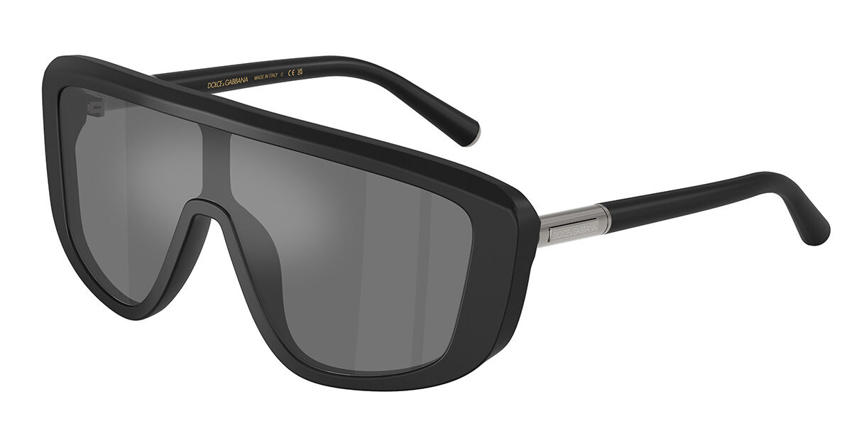 Dolce & Gabbana DG4520 25256G, Black frame, Solid Grey Mirror lenses