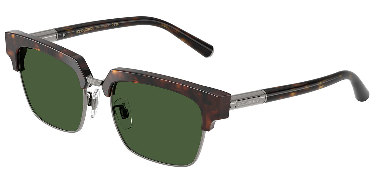 Dolce & Gabbana DG4522 502/71, Tortoiseshell frame, Dark Green lenses