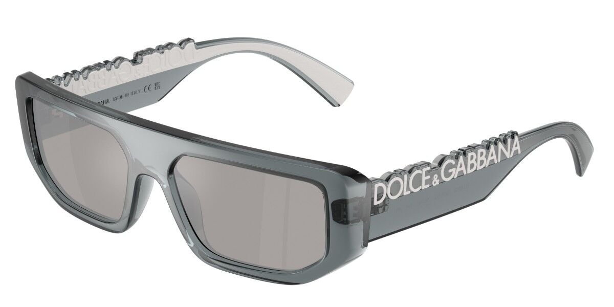 Dolce & Gabbana DG6203 32556G, Grey frame, Light Grey Silver Mirror lenses