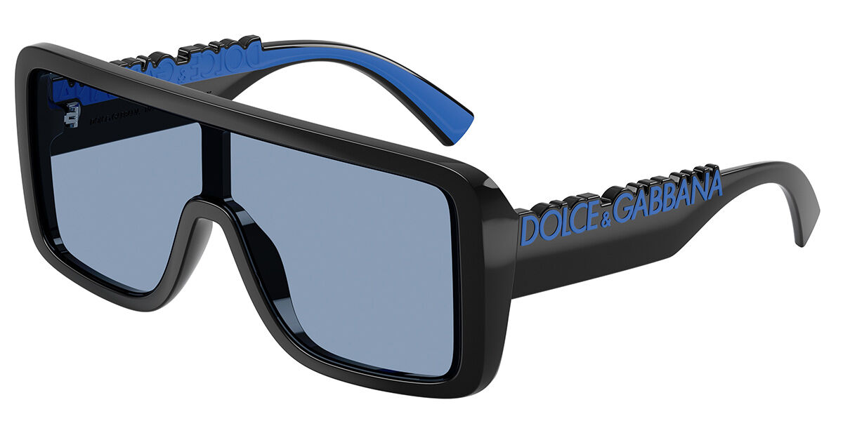 Dolce & Gabbana DG6204 501/80, Black frame, Blue lenses