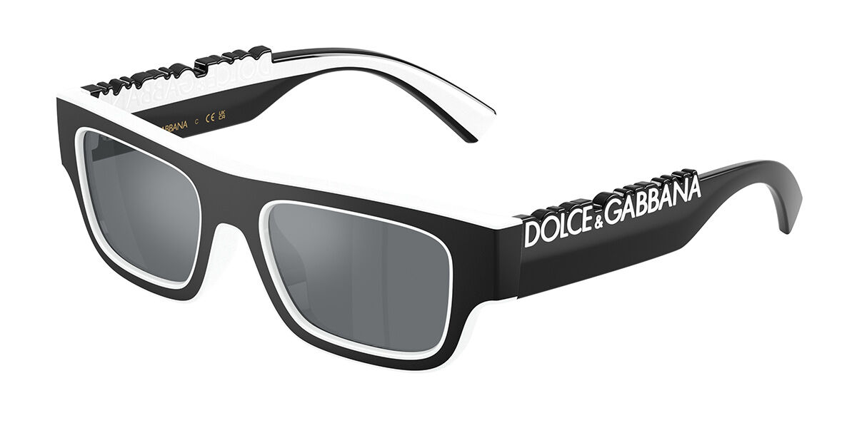 Dolce & Gabbana DX6011 Kids 34576G, Black frame, Solid Light Grey Mirror lenses