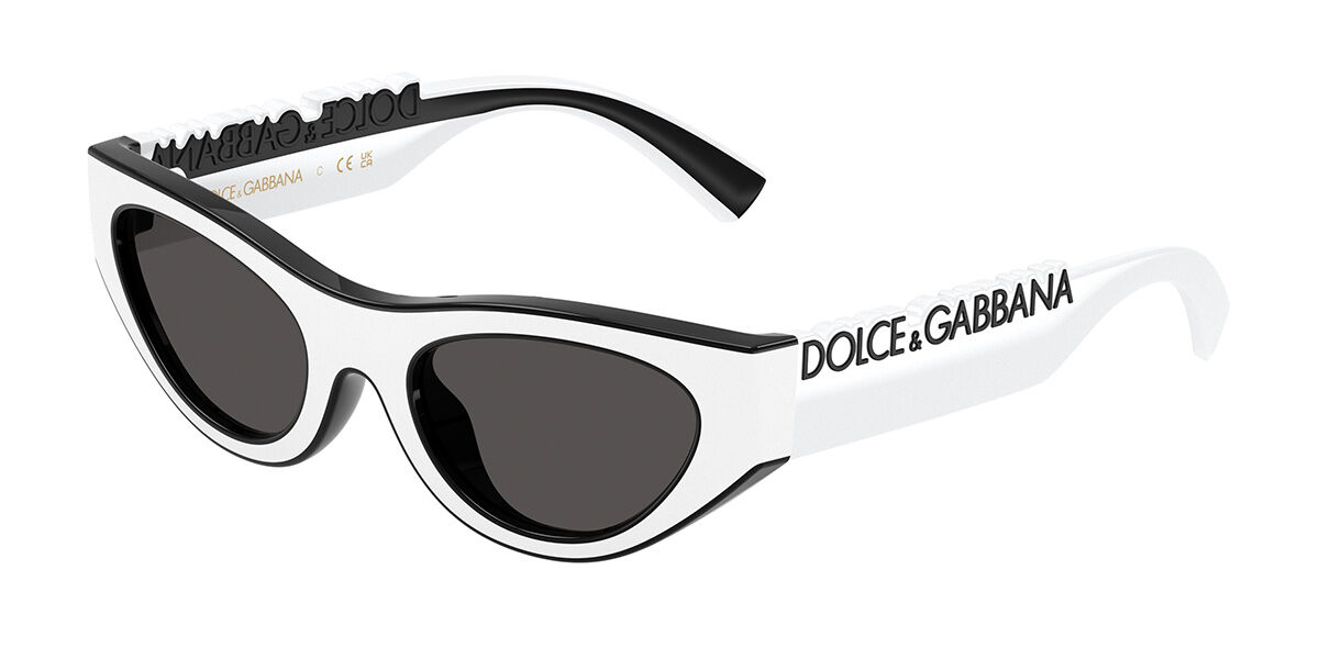 Dolce & Gabbana DX6012 Kids 346587, White frame, Dark Grey lenses