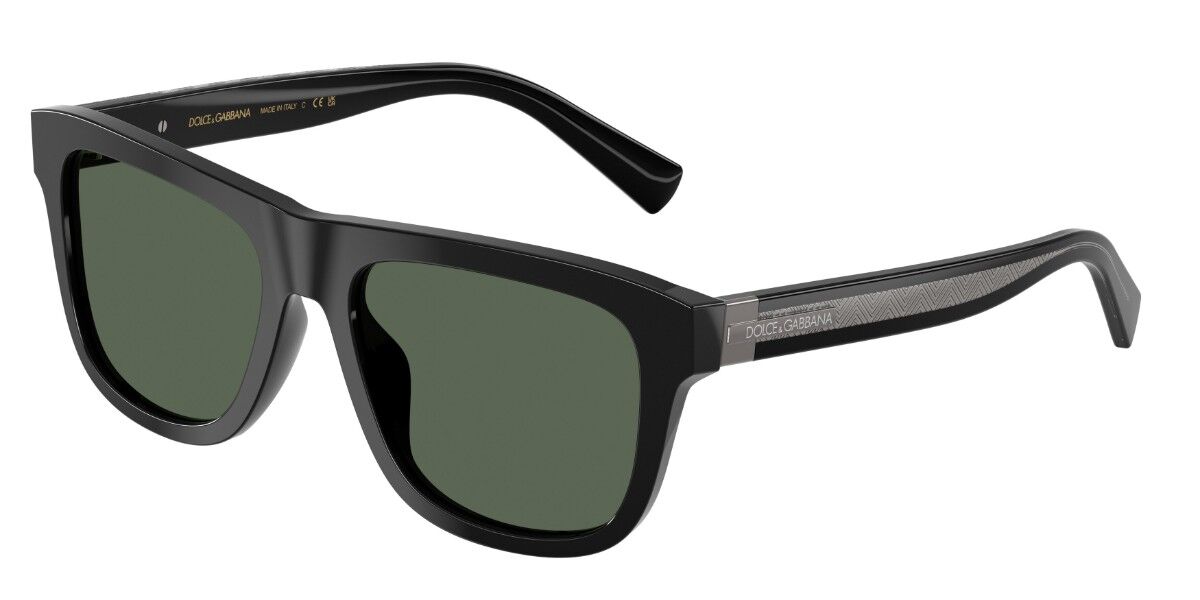Dolce & Gabbana DG4545 501/71, Black frame, Dark Green lenses