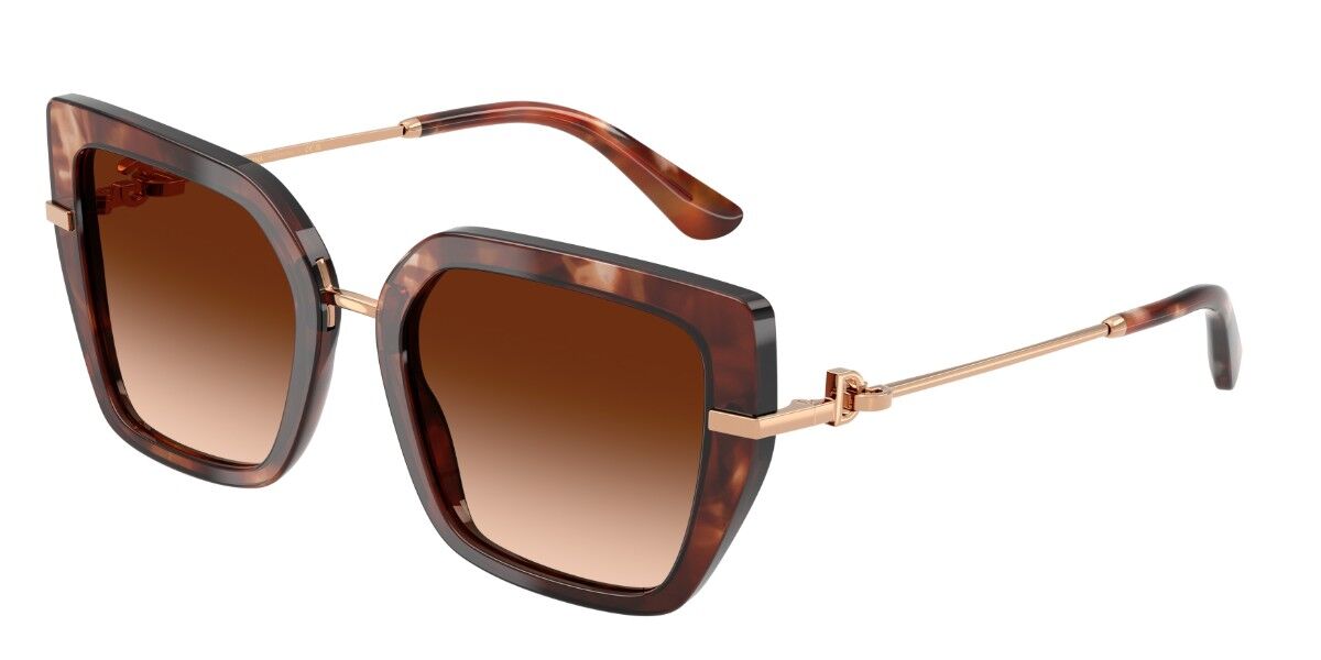 Dolce & Gabbana DG4474 322274, Tortoiseshell frame, Gradient Dark Brown lenses