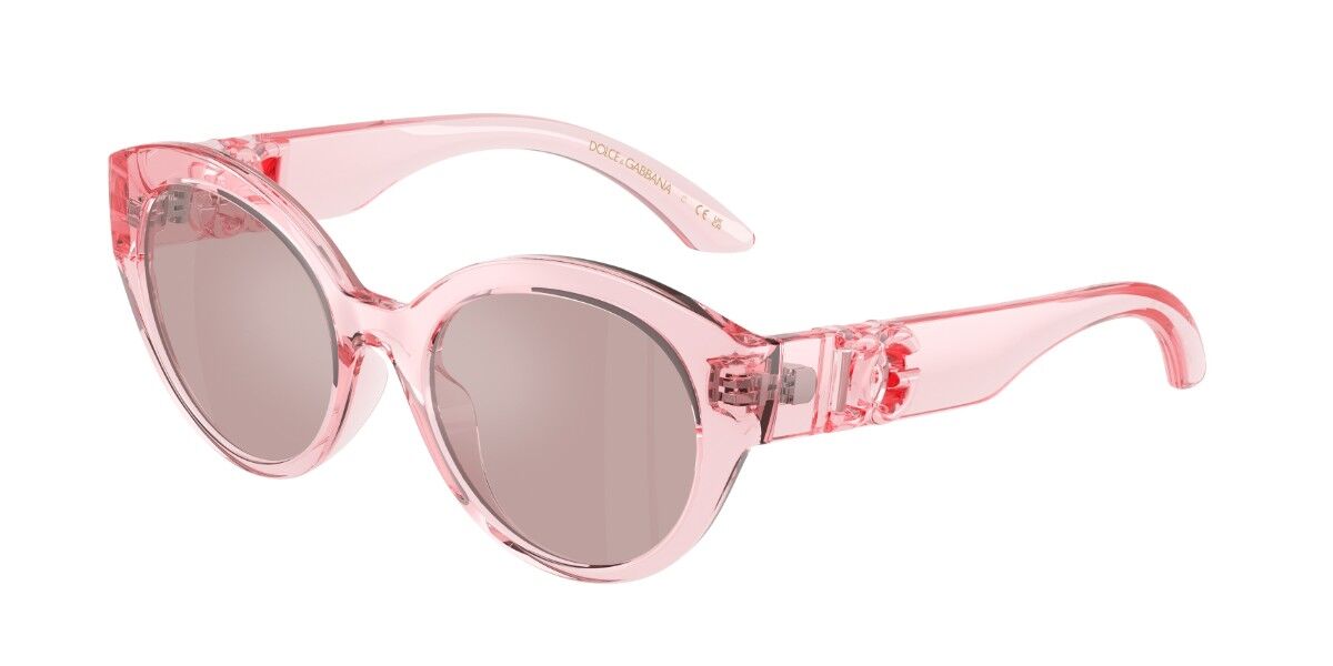 Dolce & Gabbana DX6010 Kids 3098VS, Pink frame, Light Purple Full Multilayer Internal Silver Mirror lenses