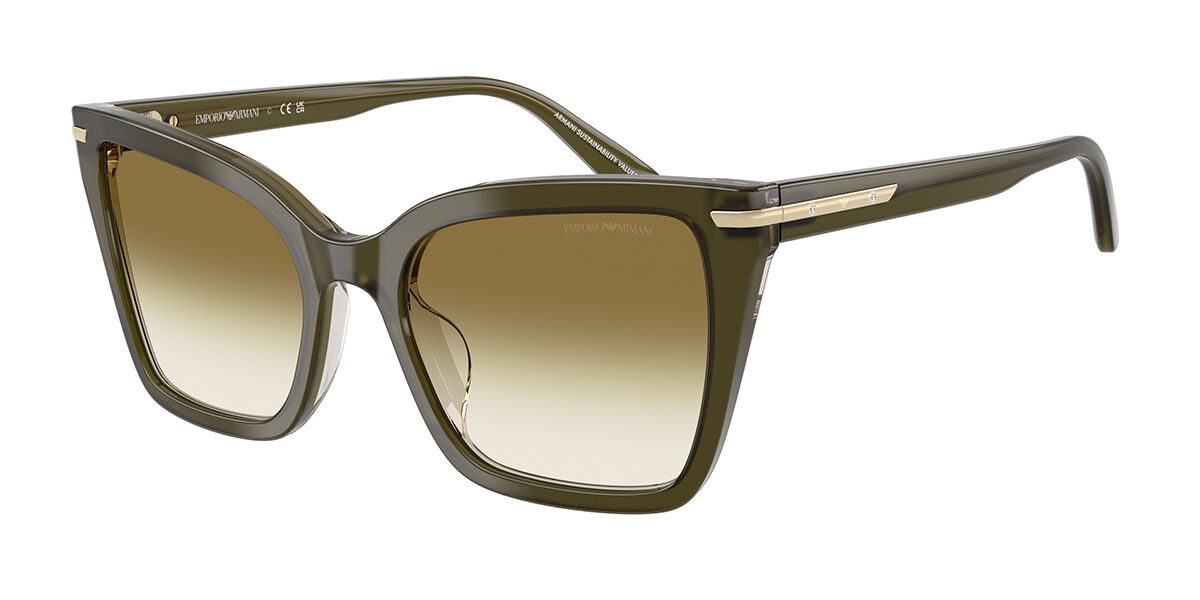 Emporio Armani EA4273BU 63788E, Transparent Gradient Dark Green lenses