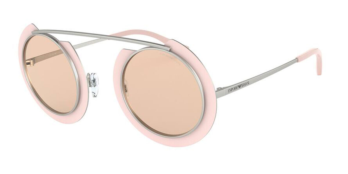 Emporio Armani EA2104 332773, Pink frame, Light Brown lenses