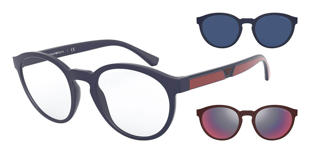 Emporio Armani EA4152 With Clip-On 56691W, Blue frame