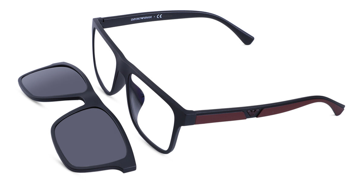Emporio Armani EA4115F Asian Fit With Clip-On 50421W, Black frame