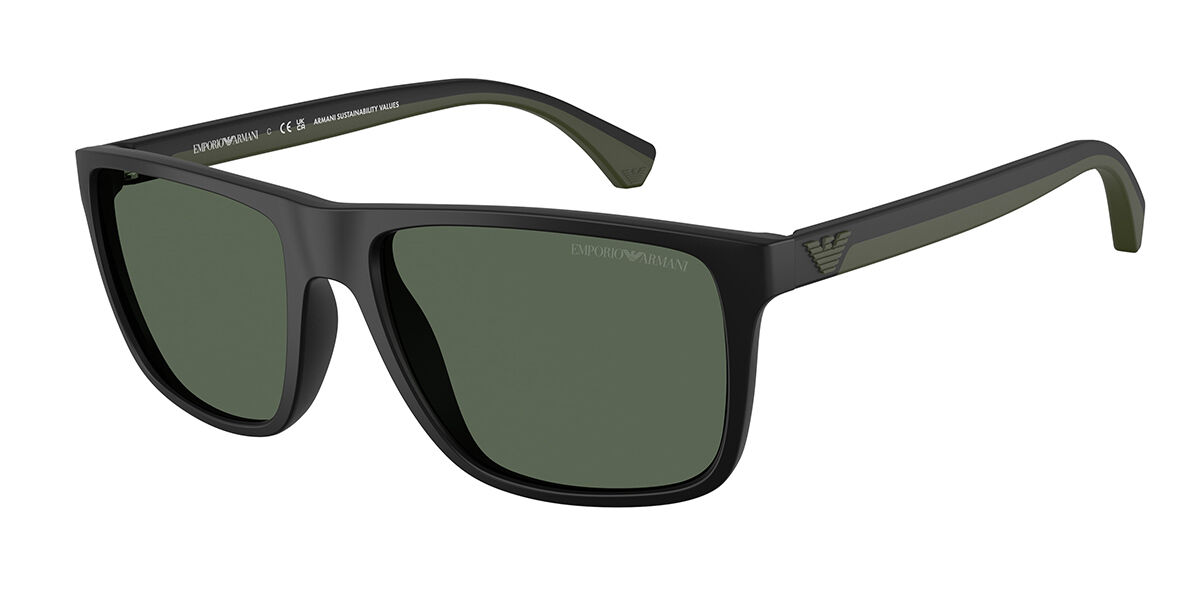 Emporio Armani EA4033 500171, Black frame, Dark Green lenses