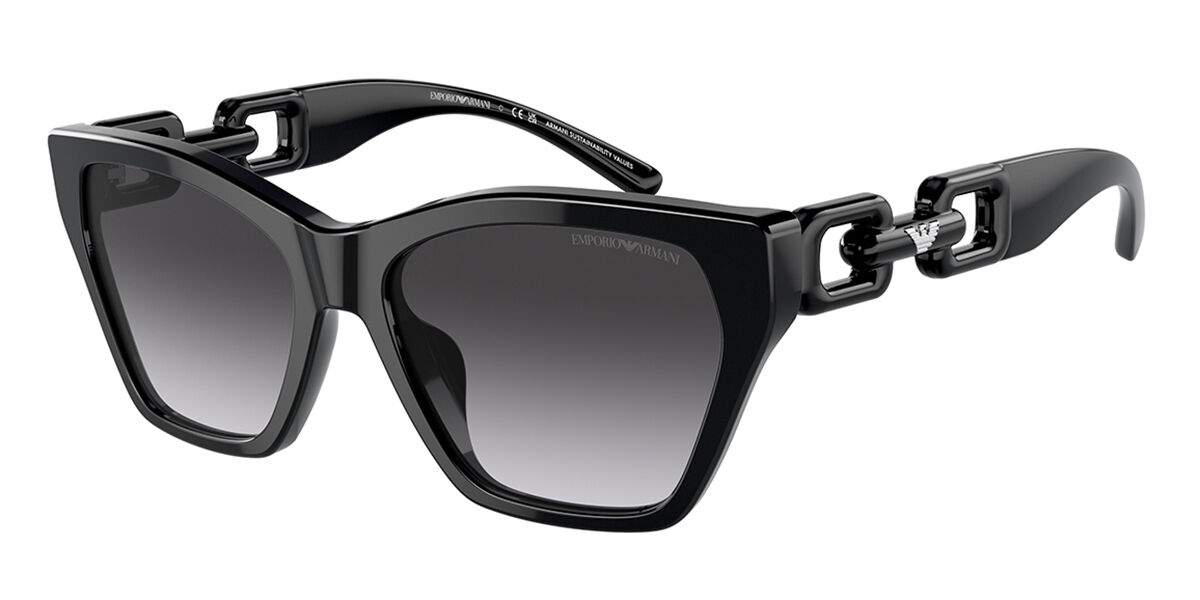 Emporio Armani EA4203U 50178G, Black frame, Gradient Smoke Grey lenses