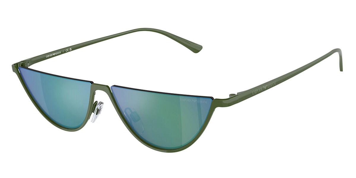 Emporio Armani EA2143 Asian Fit 33488N, Green frame, Green Grey Mirror lenses