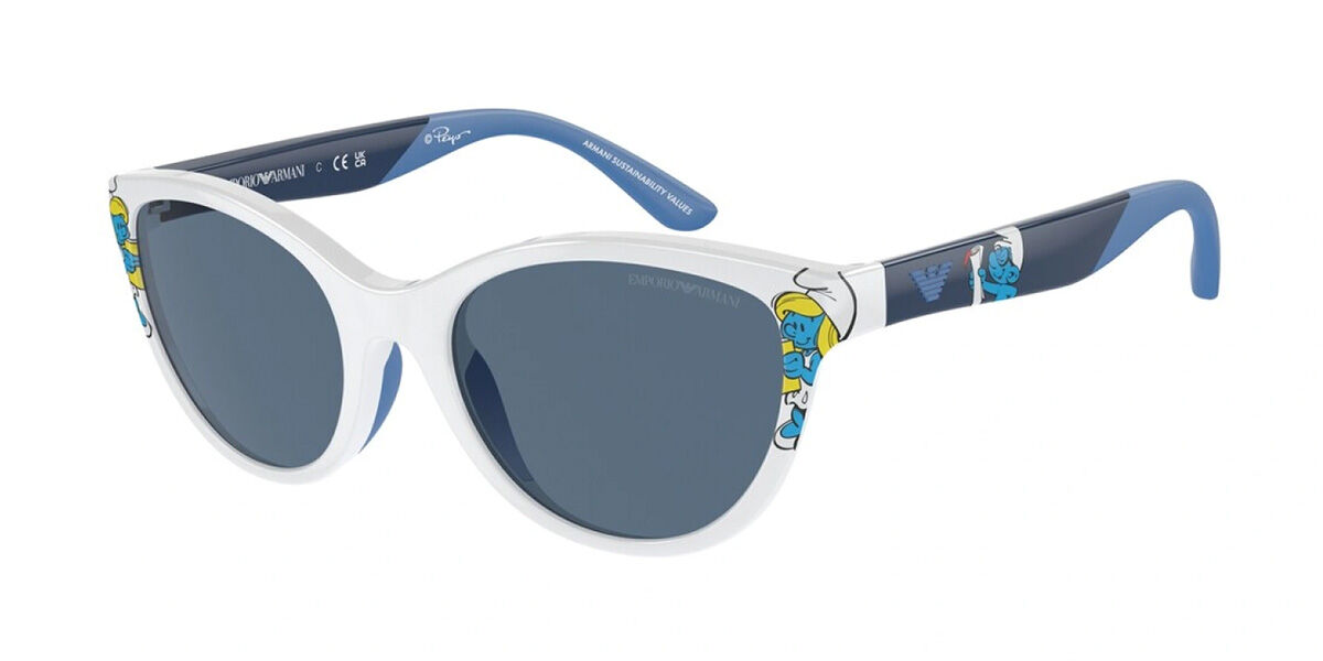 Emporio Armani EK4003F Asian Fit 534480, White frame, Blue lenses
