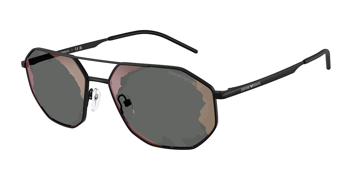 Emporio Armani EA2147 30017G, Black frame, Dark Grey/Red Mirror lenses